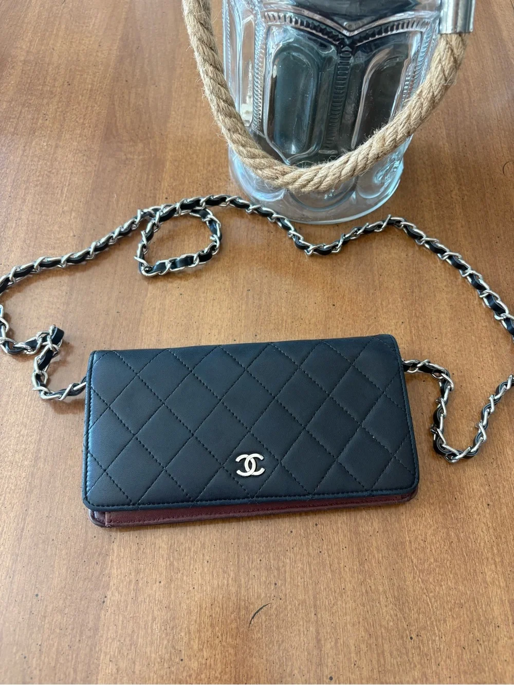 CHANEL continental quilted